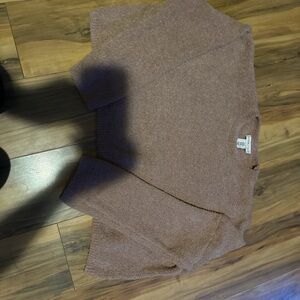Sincerely Jules Brown Off-the-Shoulder Sweater